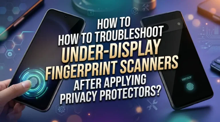 How To Troubleshoot Under Display Fingerprint Scanners After Applying Privacy Protectors?