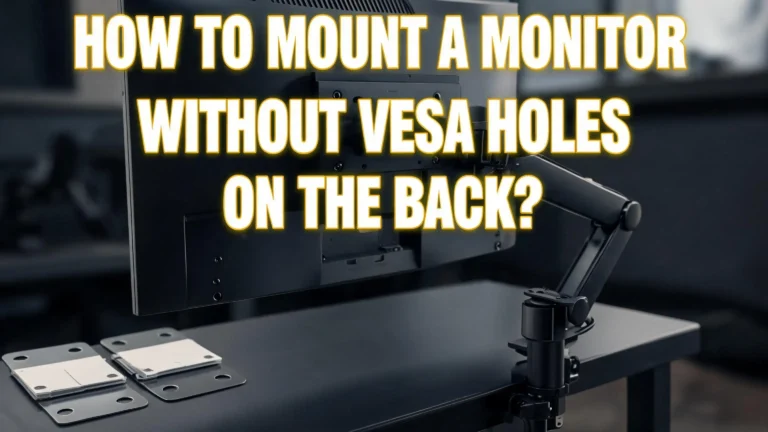How To Mount A Monitor Without VESA Holes On The Back?
