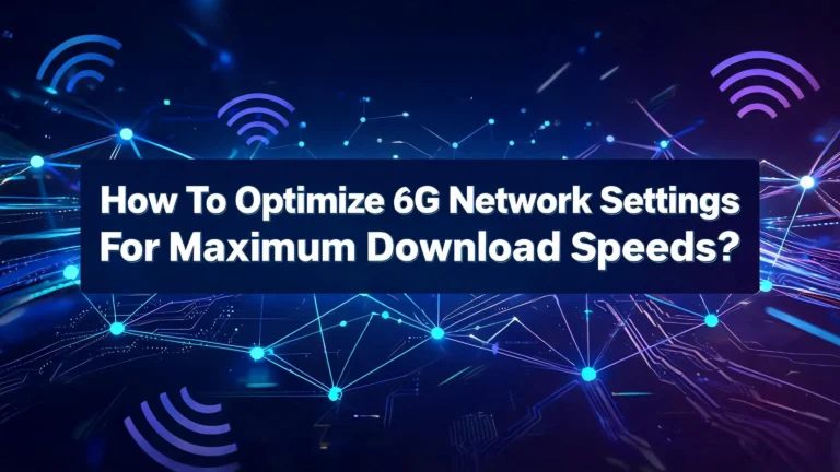 How To Optimize 6G Network Settings For Maximum Download Speeds?