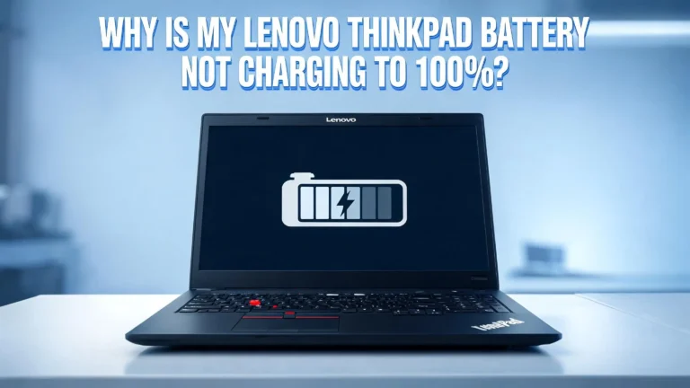 Why Is My Lenovo ThinkPad Battery Not Charging to 100%?