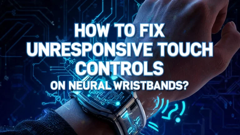 How To Fix Unresponsive Touch Controls On Neural Wristbands?