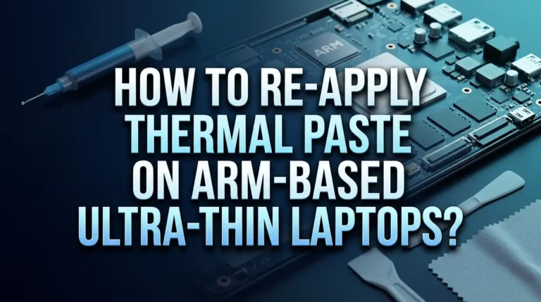 How To Re Apply Thermal Paste On ARM Based Ultra Thin Laptops?