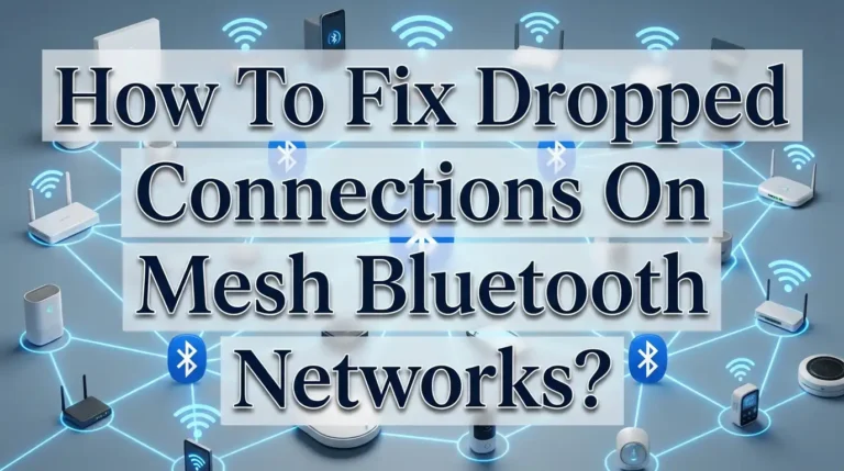 How To Fix Dropped Connections On Mesh Bluetooth Networks?