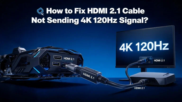 How to Fix HDMI 2.1 Cable Not Sending 4K 120Hz Signal?
