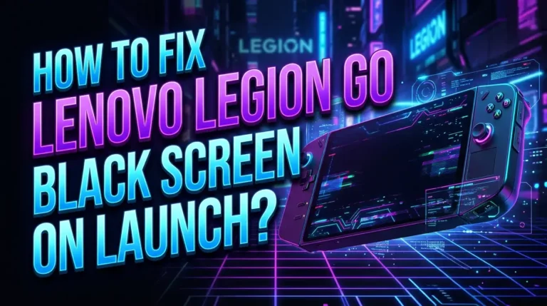 How To Fix Lenovo Legion Go Black Screen On Launch?