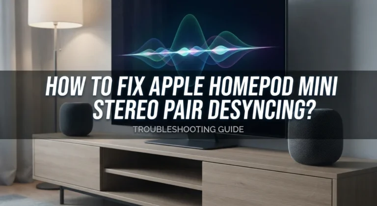 How To Fix Apple HomePod Mini Stereo Pair Desyncing?
