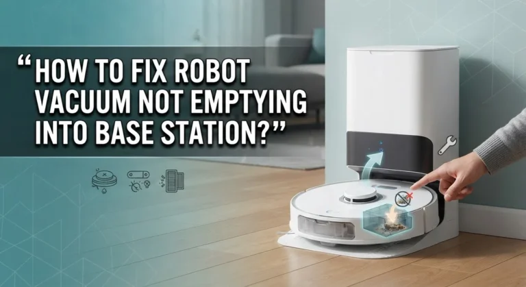 How To Fix Robot Vacuum Not Emptying Into Base Station?