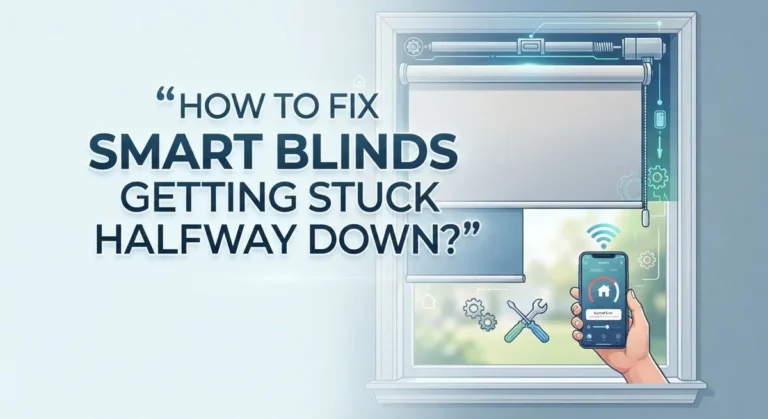 How To Fix Smart Blinds Getting Stuck Halfway Down?