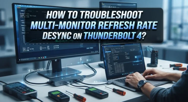 How To Troubleshoot Multi-Monitor Refresh Rate Desync On Thunderbolt 4?
