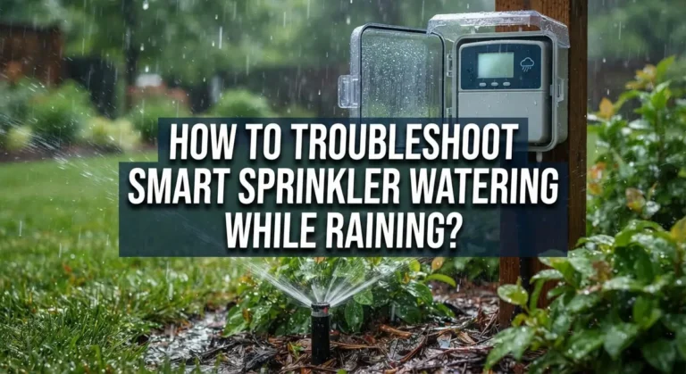 How To Troubleshoot Smart Sprinkler Watering While Raining?